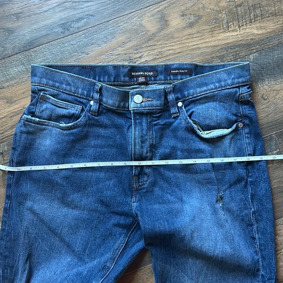 Michael Kors Men's Parker Slim-Fit Stretch Blue Jeans Summer 2022 33/34 - Picture 15 of 16